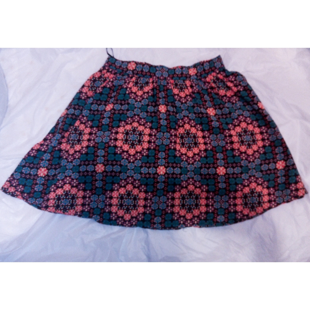 Topshop Floral Mini Skirt